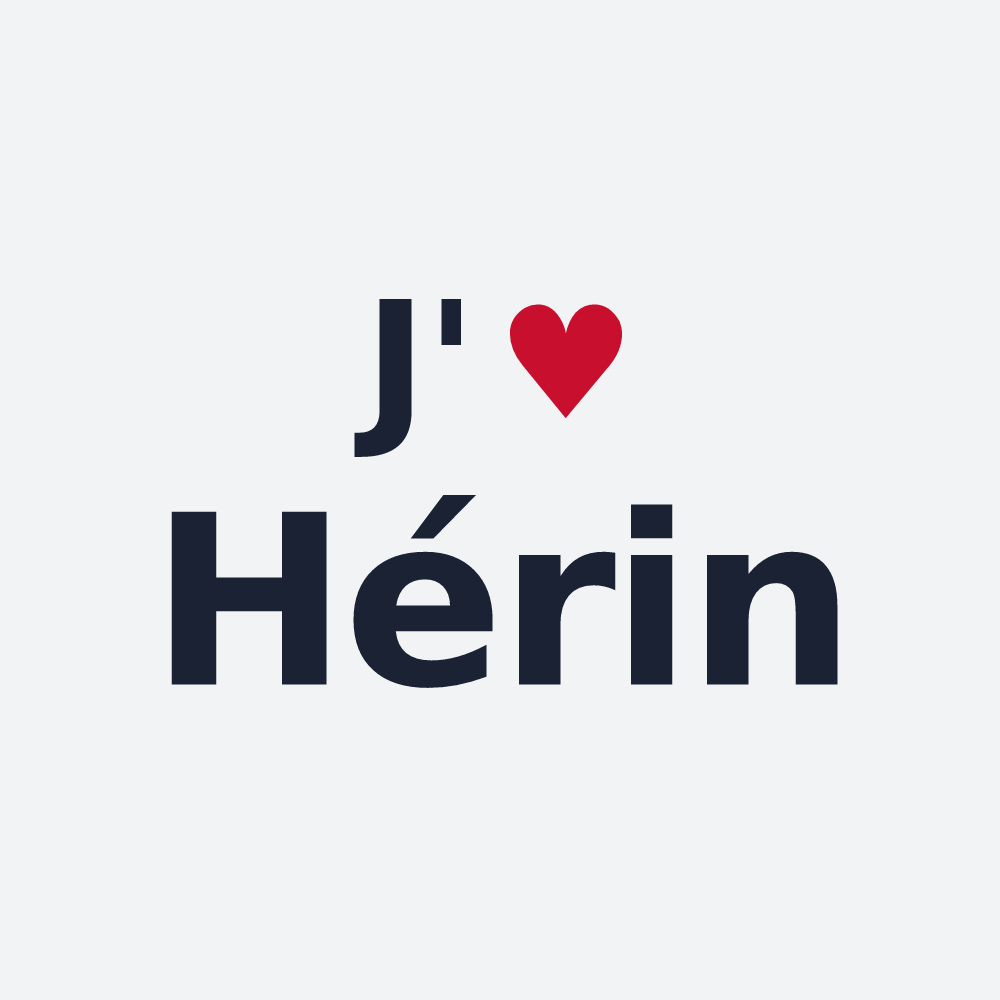 Poster personnalisé Hérin — design J'aime Hérin