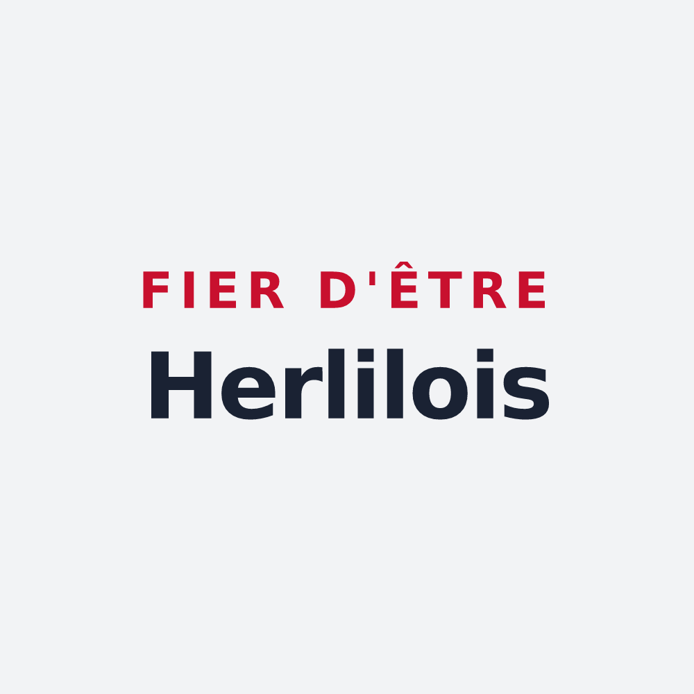 Poster « Fier d'être Herlilois » — design pour Herlies
