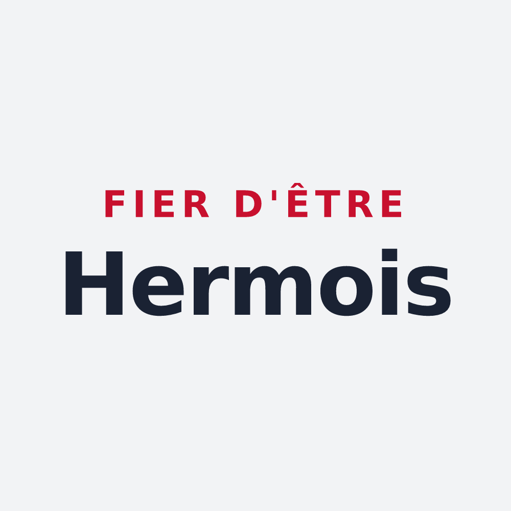 Poster « Fier d'être Hermois » — design pour Herm