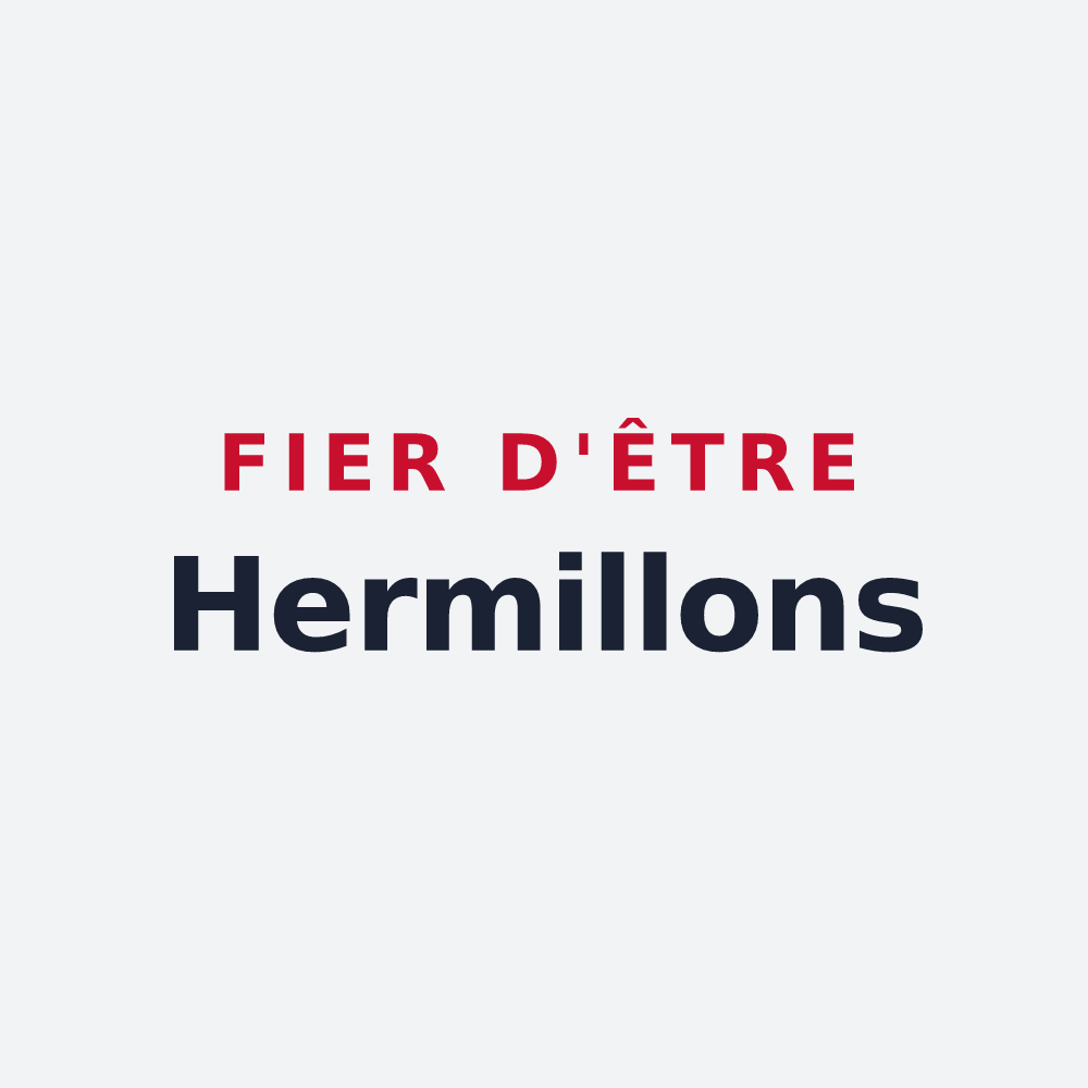 Poster « Fier d'être Hermillons » — design pour Hermé