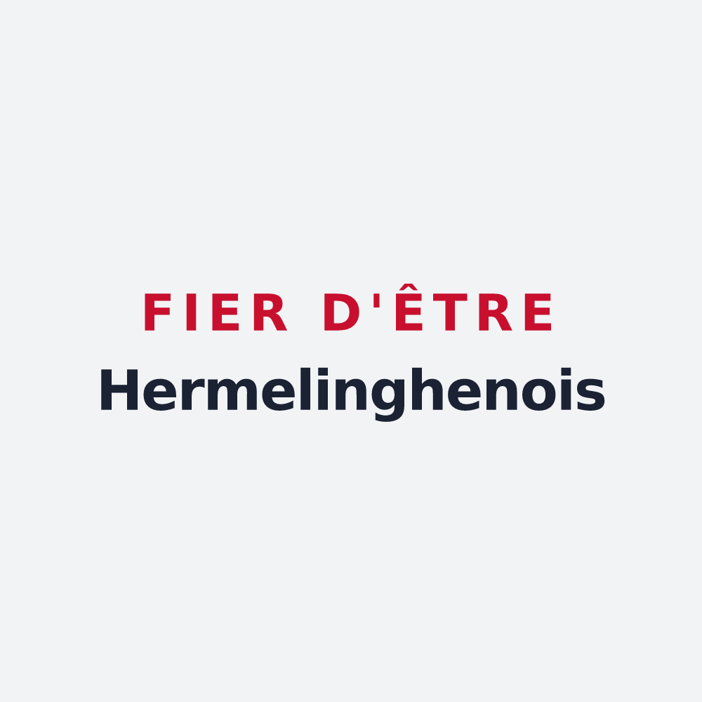 Poster « Fier d'être Hermelinghenois » — design pour Hermelinghen