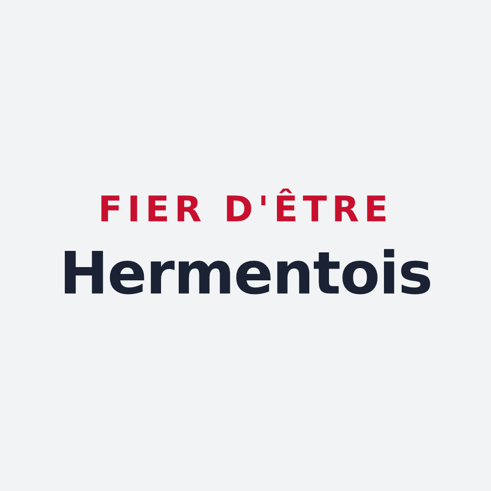 Poster « Fier d'être Hermentois » — design pour Herment