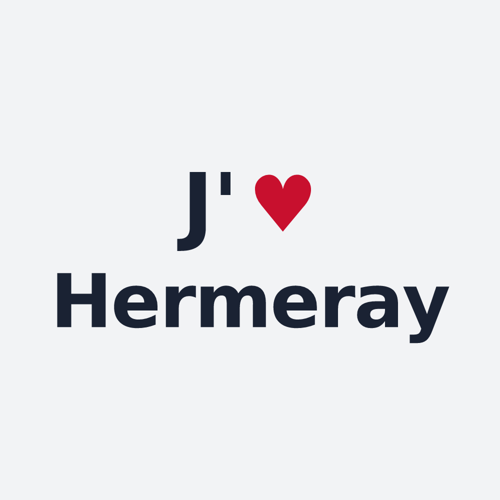 Poster personnalisé Hermeray — design J'aime Hermeray
