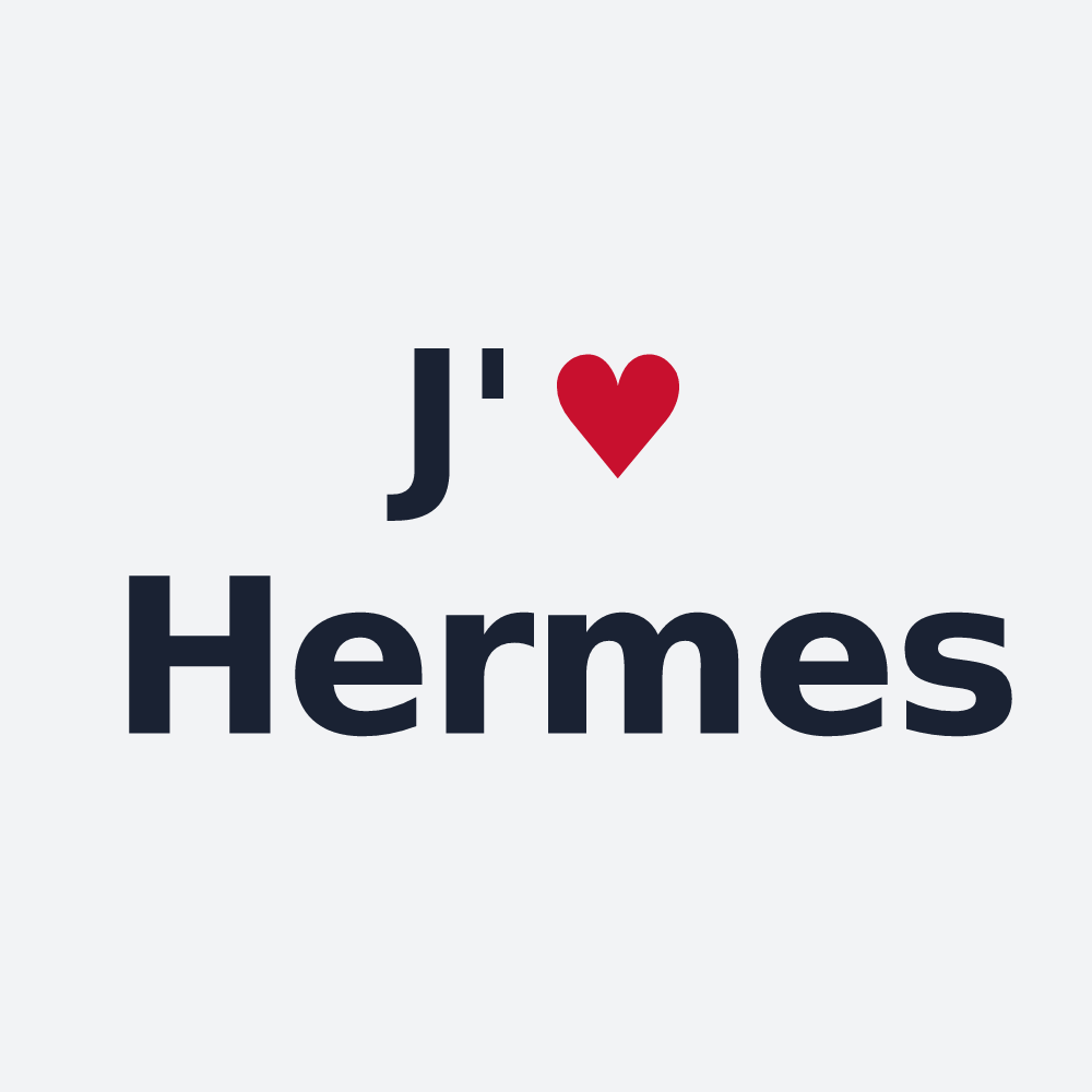 Poster personnalisé Hermes — design J'aime Hermes
