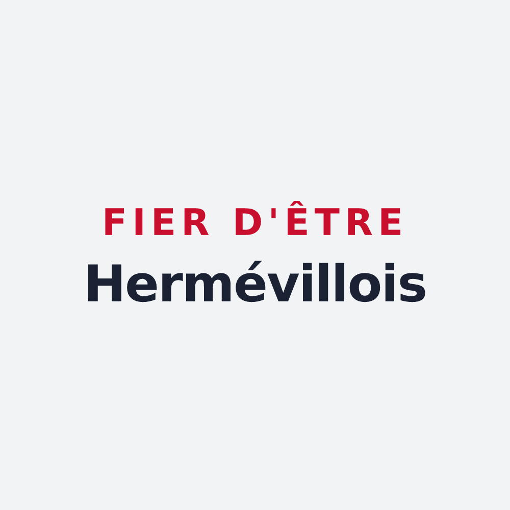 Poster « Fier d'être Hermévillois » — design pour Herméville-en-Woëvre