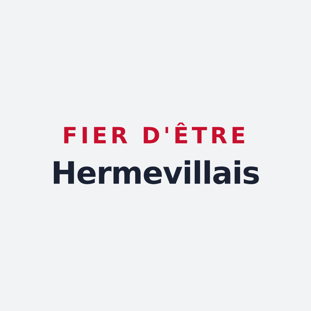 Poster « Fier d'être Hermevillais » — design pour Hermeville