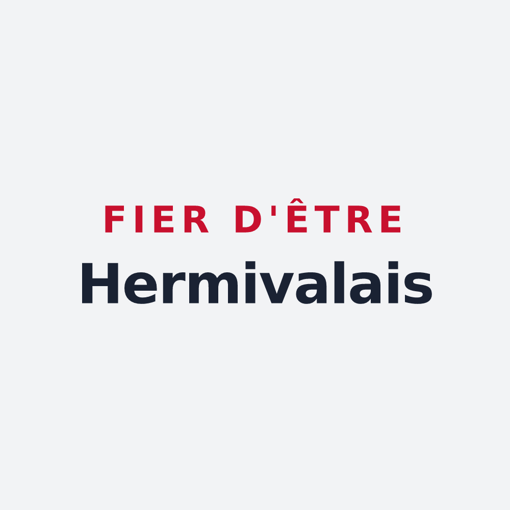 Poster « Fier d'être Hermivalais » — design pour Hermival-les-Vaux