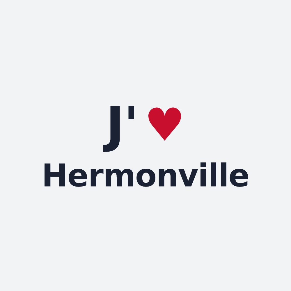 Poster personnalisé Hermonville — design J'aime Hermonville