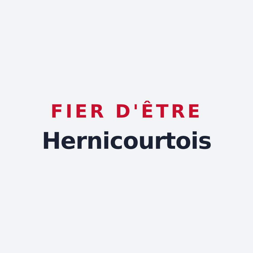 Poster « Fier d'être Hernicourtois » — design pour Hernicourt