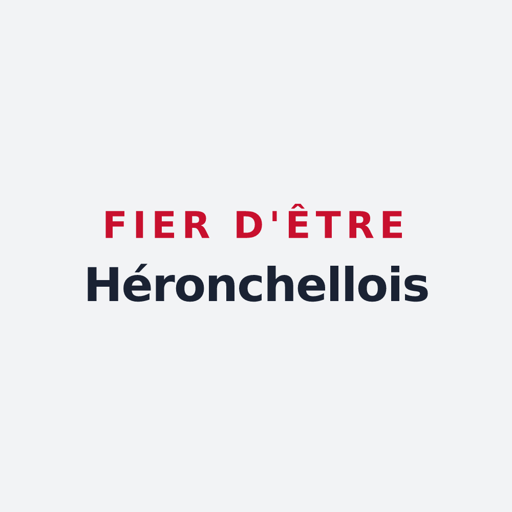 Poster « Fier d'être Héronchellois » — design pour Héronchelles