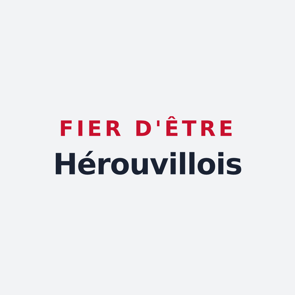 Poster « Fier d'être Hérouvillois » — design pour Hérouville-en-Vexin