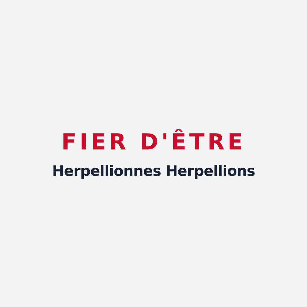 Poster « Fier d'être Herpellionnes Herpellions » — design pour Herpelmont