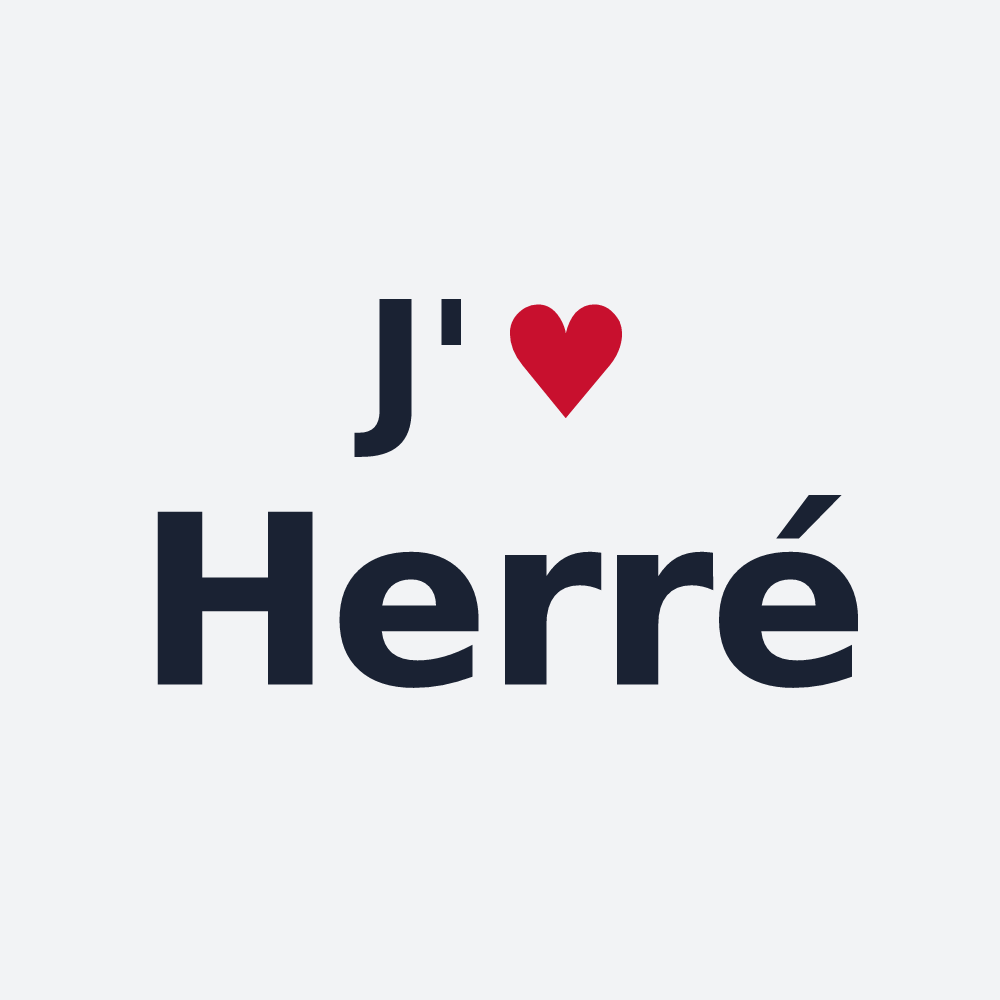 Poster personnalisé Herré — design J'aime Herré