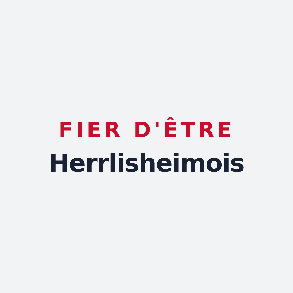 Poster « Fier d'être Herrlisheimois » — design pour Herrlisheim