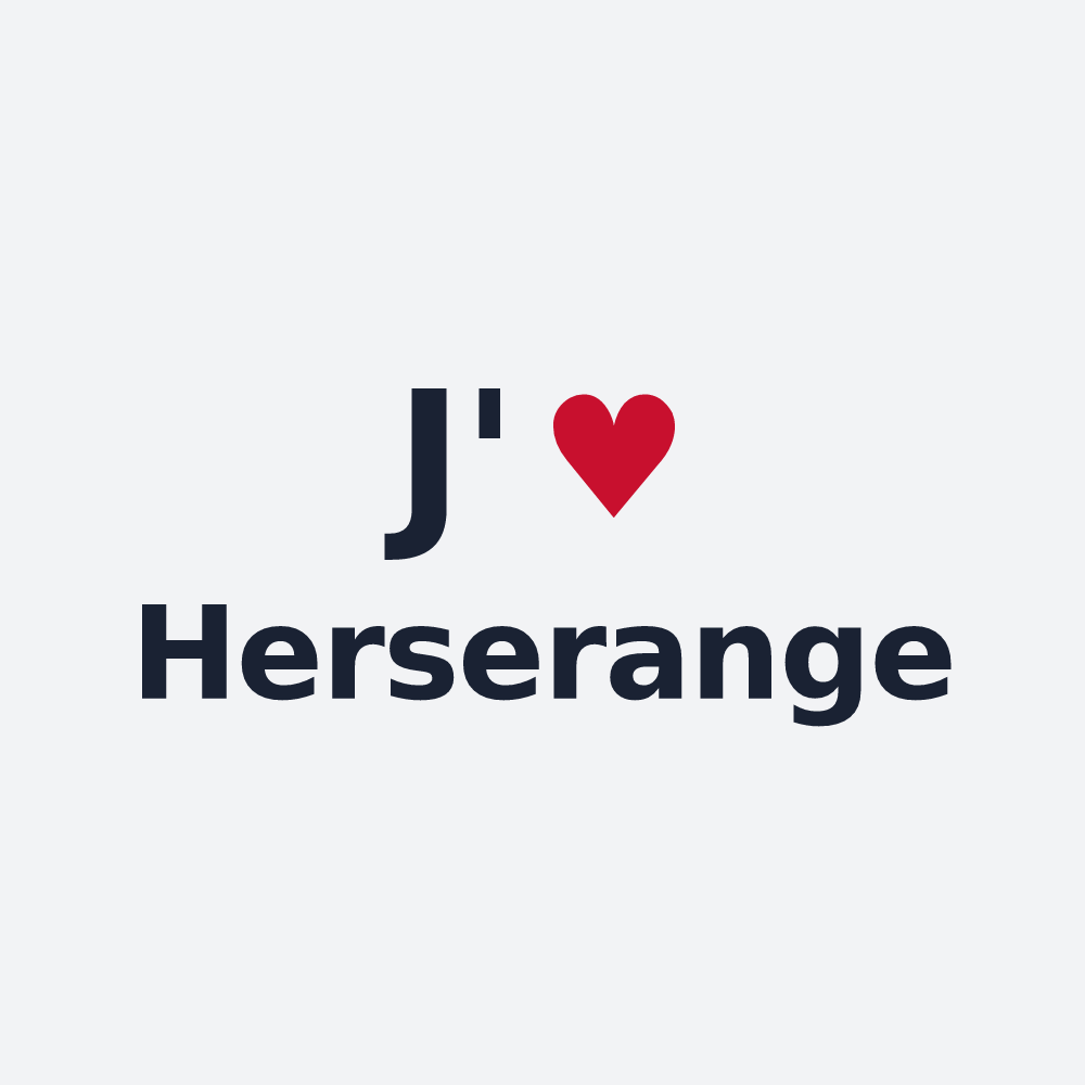 Poster personnalisé Herserange — design J'aime Herserange