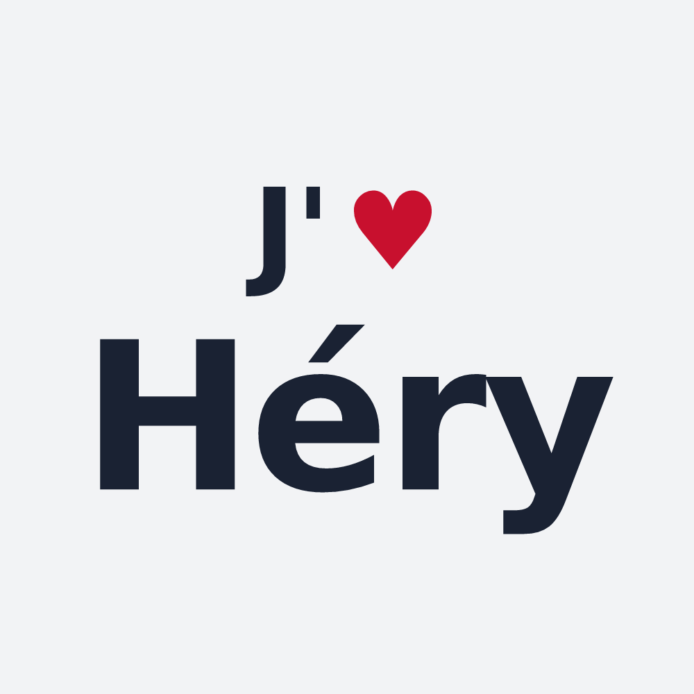 Poster personnalisé Héry — design J'aime Héry