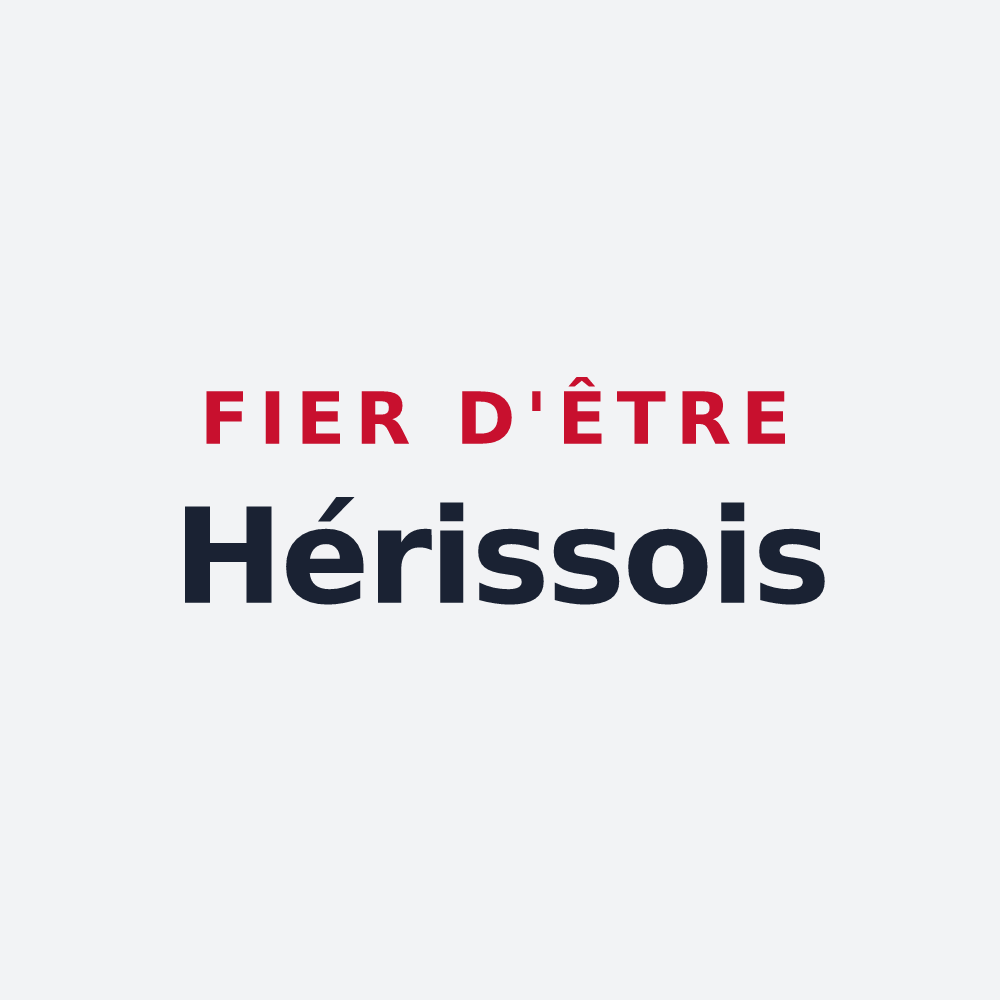 Poster « Fier d'être Hérissois » — design pour Héry