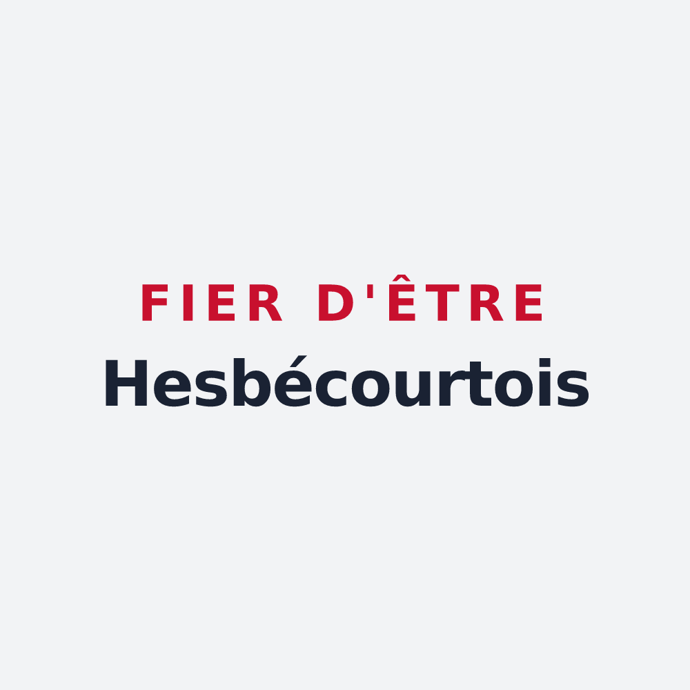 Poster « Fier d'être Hesbécourtois » — design pour Hesbécourt