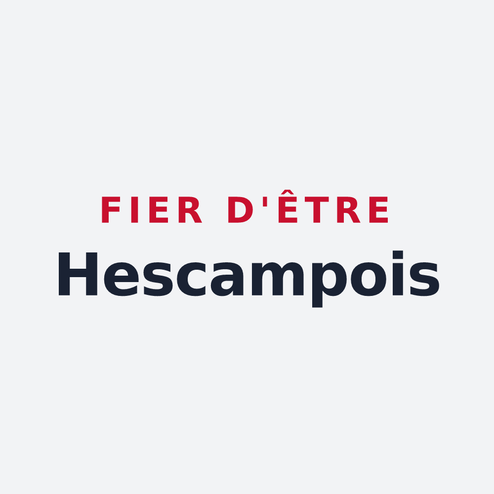 Poster « Fier d'être Hescampois » — design pour Hescamps