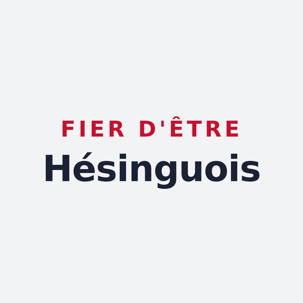 Poster « Fier d'être Hésinguois » — design pour Hésingue