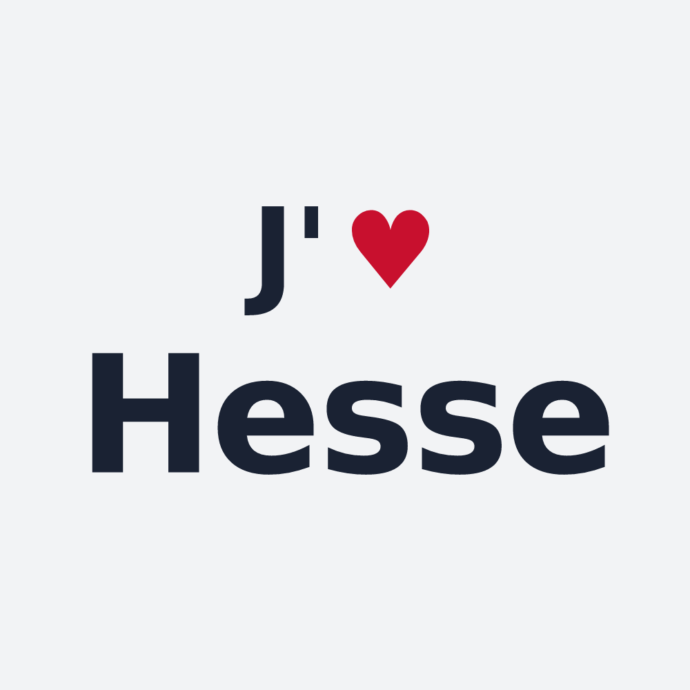Poster personnalisé Hesse — design J'aime Hesse