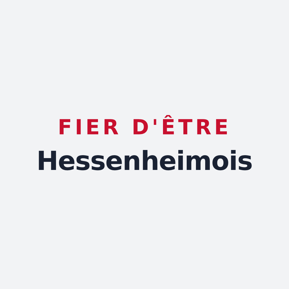 Poster « Fier d'être Hessenheimois » — design pour Hessenheim