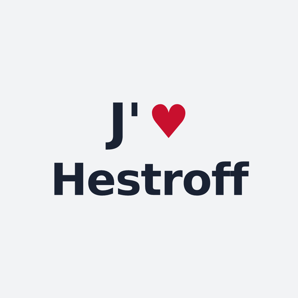 Poster personnalisé Hestroff — design J'aime Hestroff