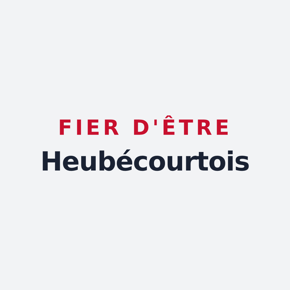 Poster « Fier d'être Heubécourtois » — design pour Heubécourt-Haricourt