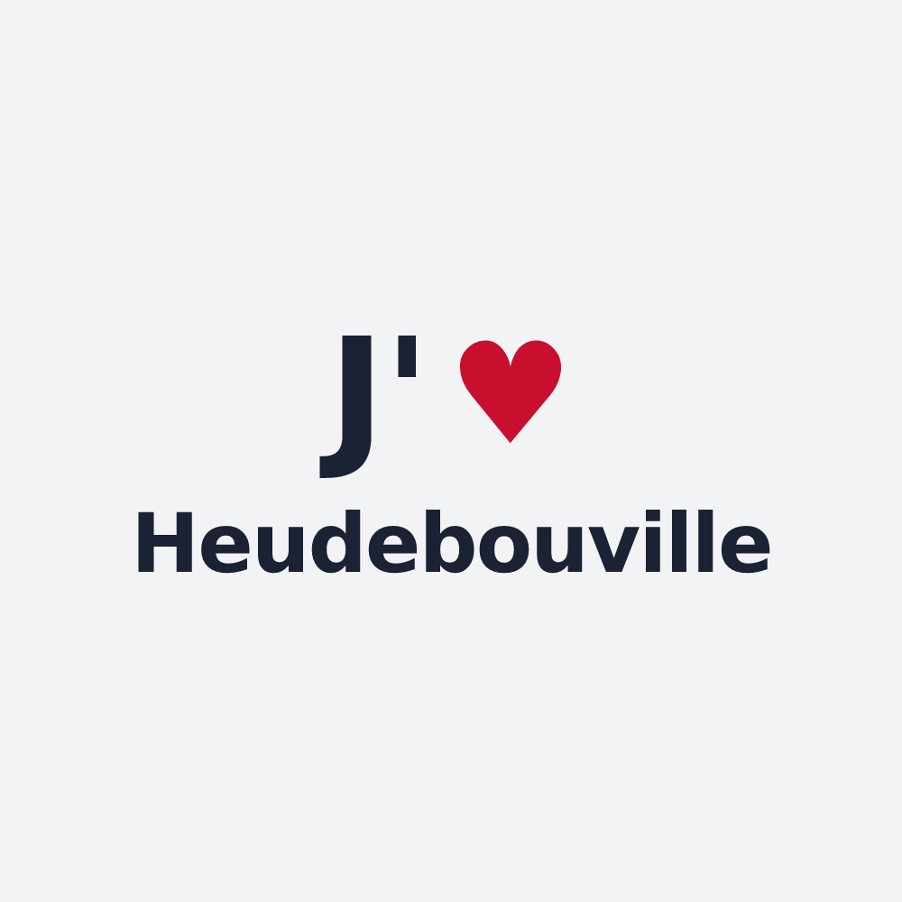 Poster personnalisé Heudebouville — design J'aime Heudebouville