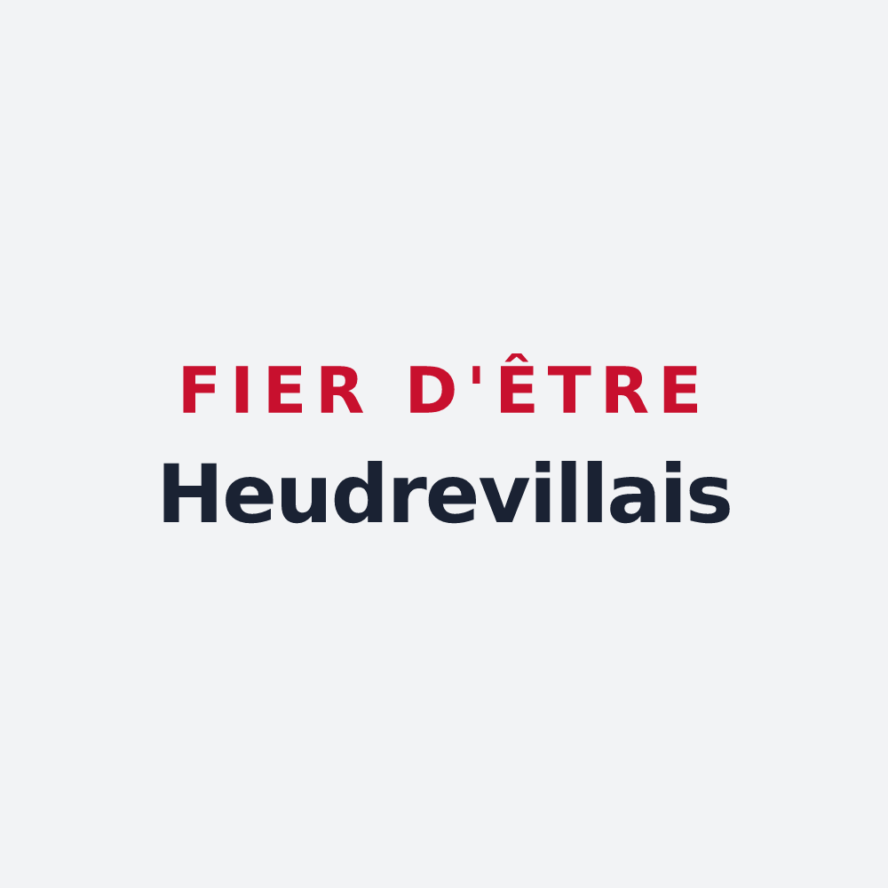 Poster « Fier d'être Heudrevillais » — design pour Heudreville-sur-Eure