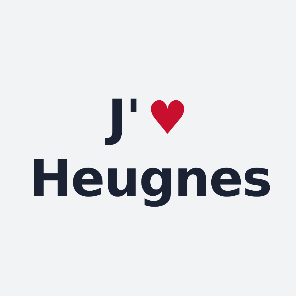 Poster personnalisé Heugnes — design J'aime Heugnes