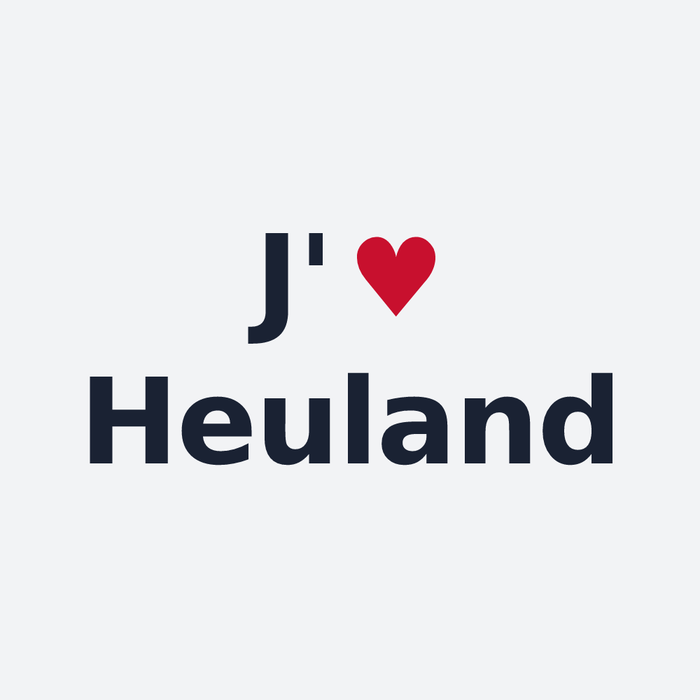 Poster personnalisé Heuland — design J'aime Heuland