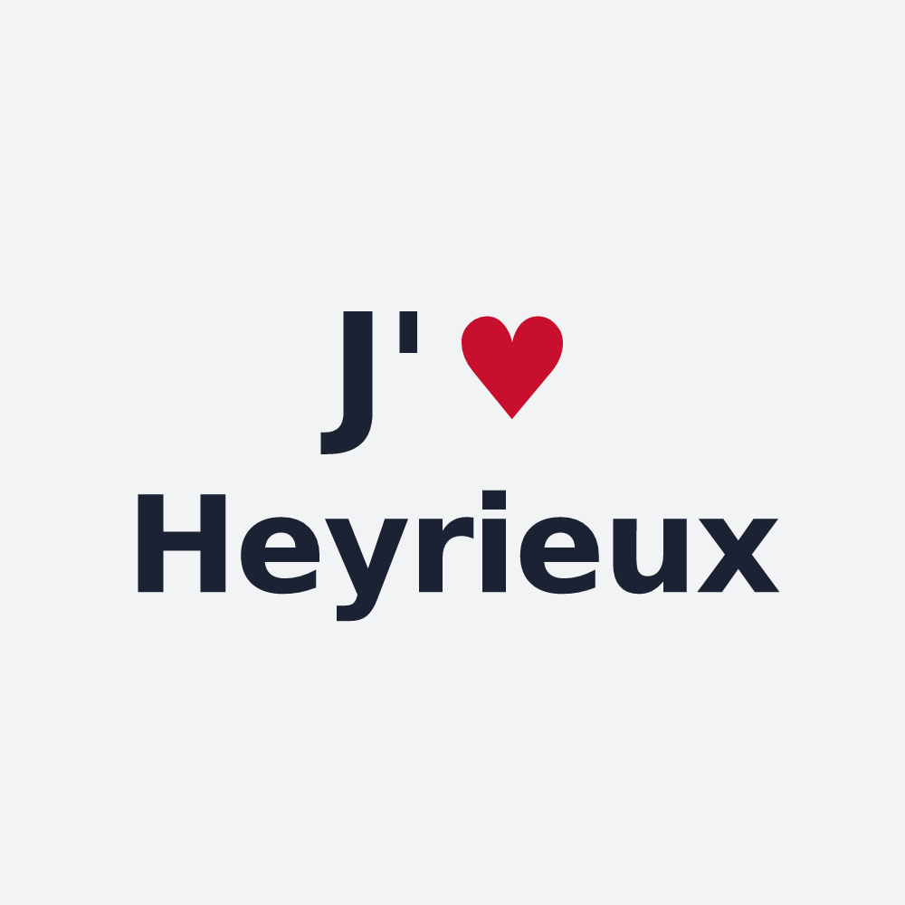 Poster personnalisé Heyrieux — design J'aime Heyrieux