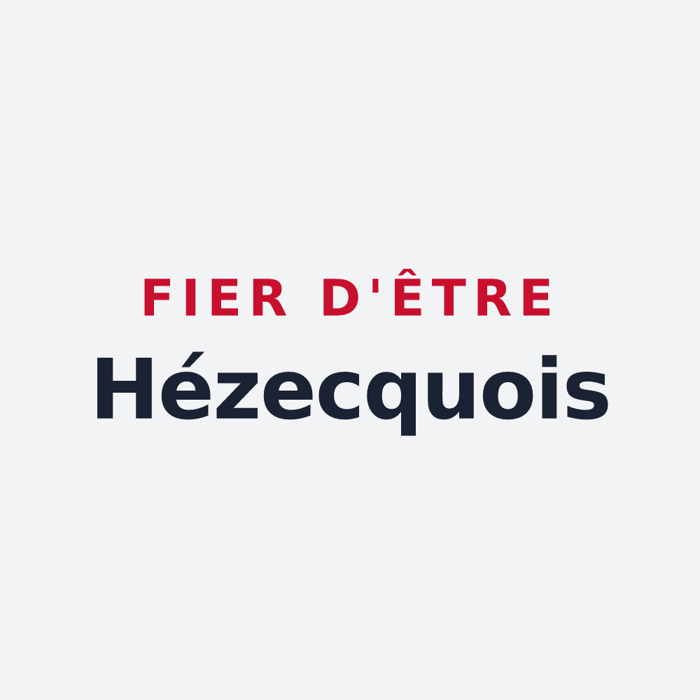 Poster « Fier d'être Hézecquois » — design pour Hézecques