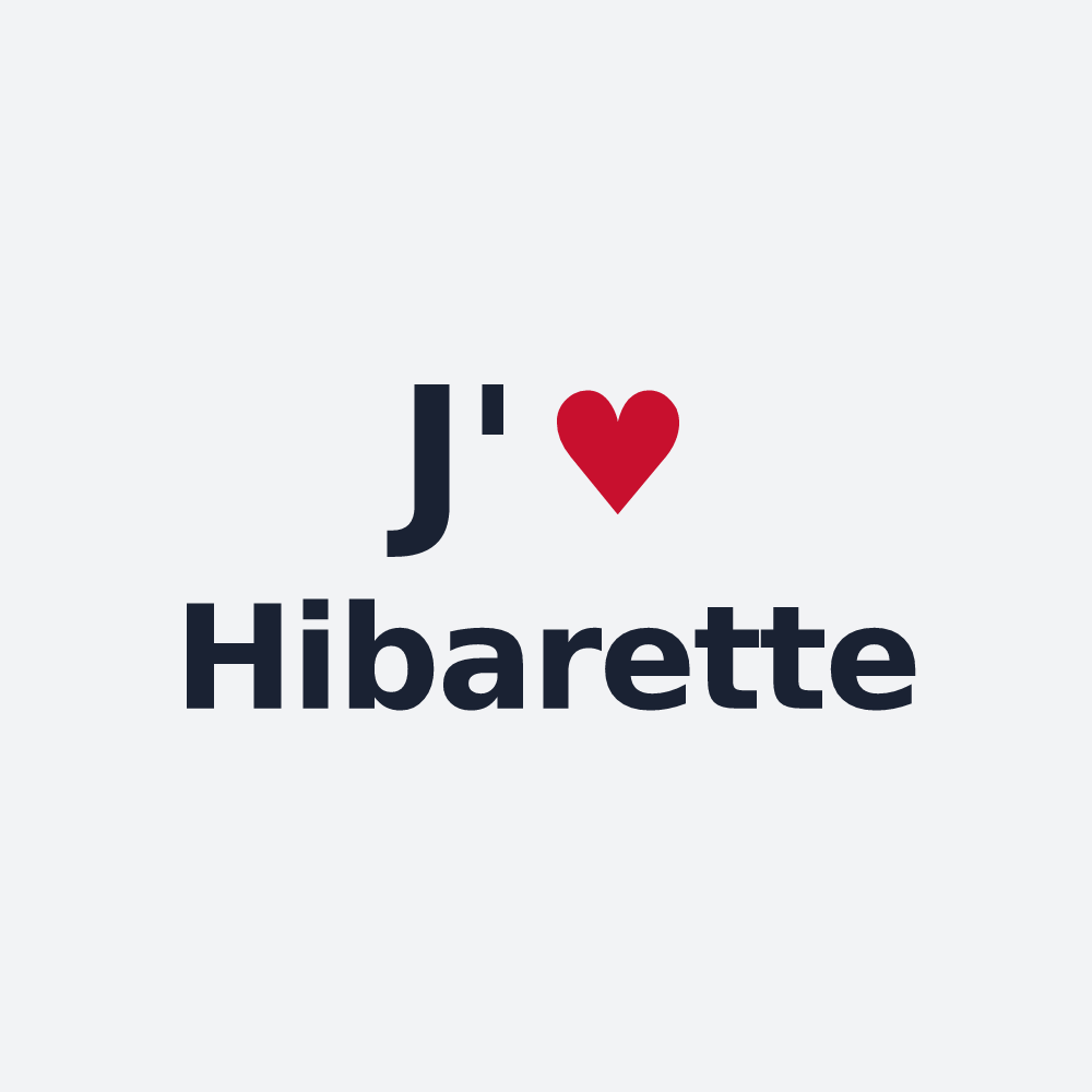 Poster personnalisé Hibarette — design J'aime Hibarette