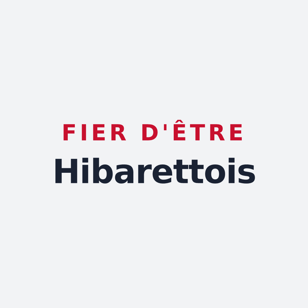 Poster « Fier d'être Hibarettois » — design pour Hibarette
