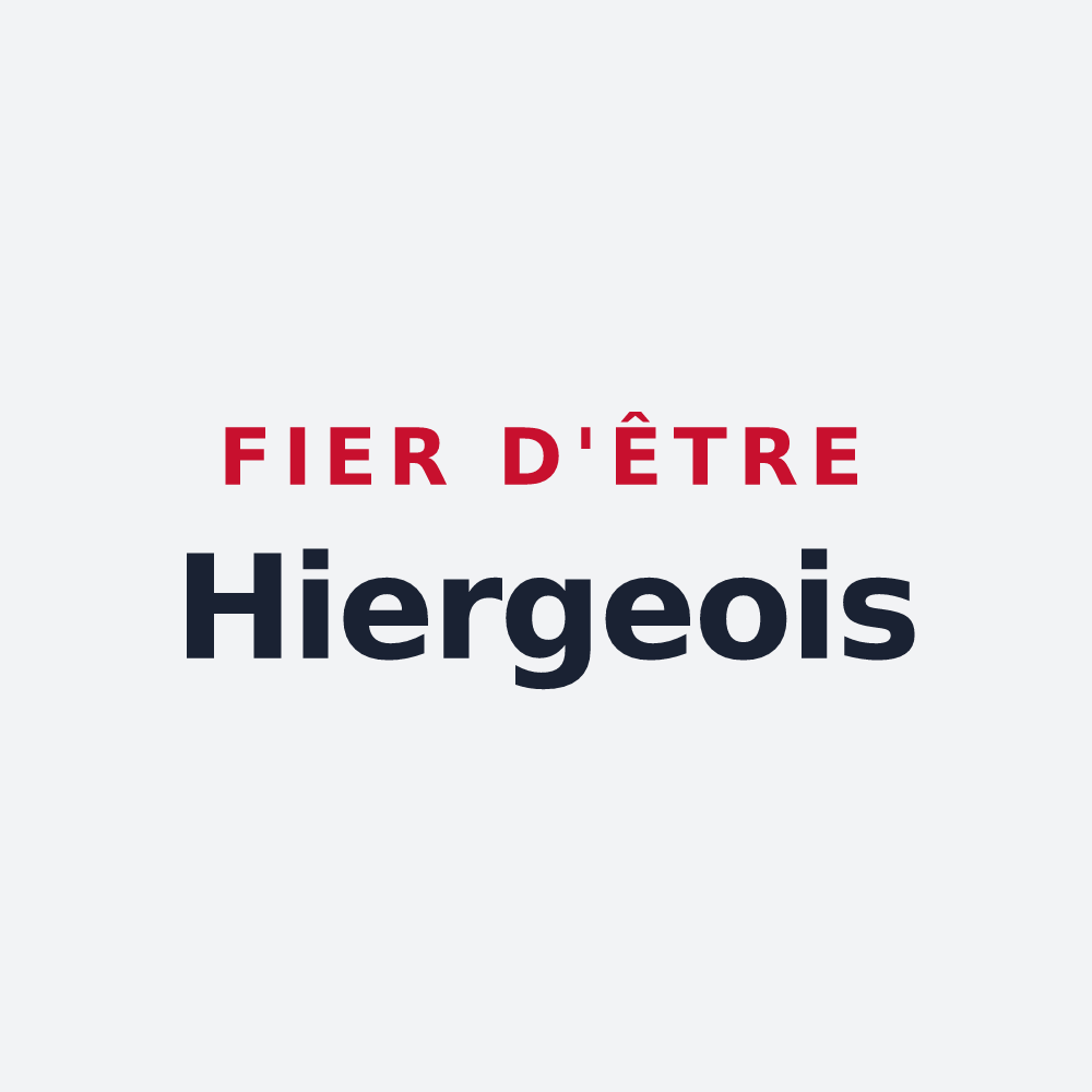 Poster « Fier d'être Hiergeois » — design pour Hierges
