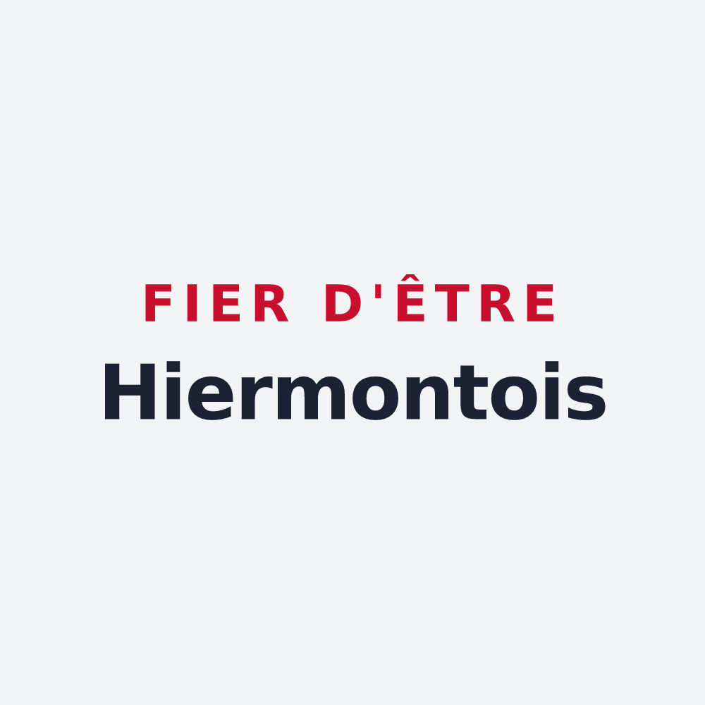 Poster « Fier d'être Hiermontois » — design pour Hiermont
