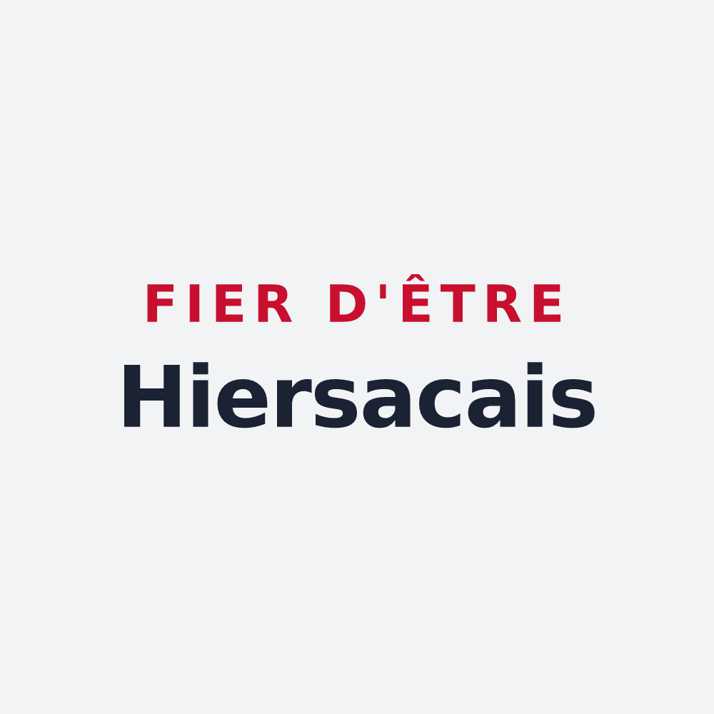 Poster « Fier d'être Hiersacais » — design pour Hiersac