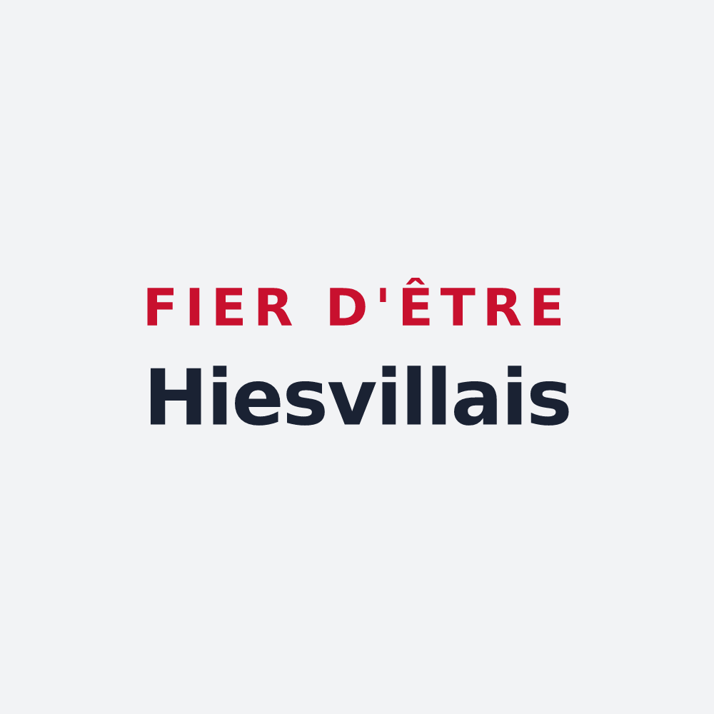 Poster « Fier d'être Hiesvillais » — design pour Hiesville