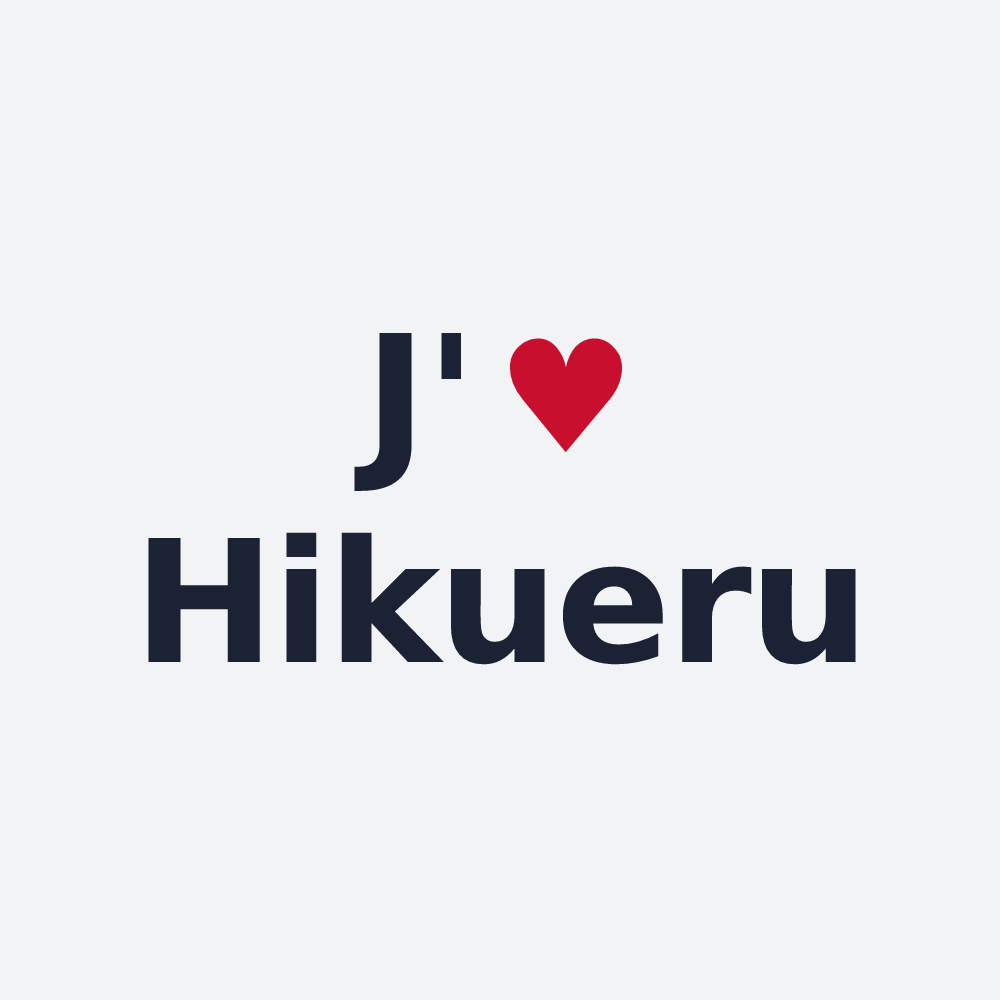Poster personnalisé Hikueru — design J'aime Hikueru