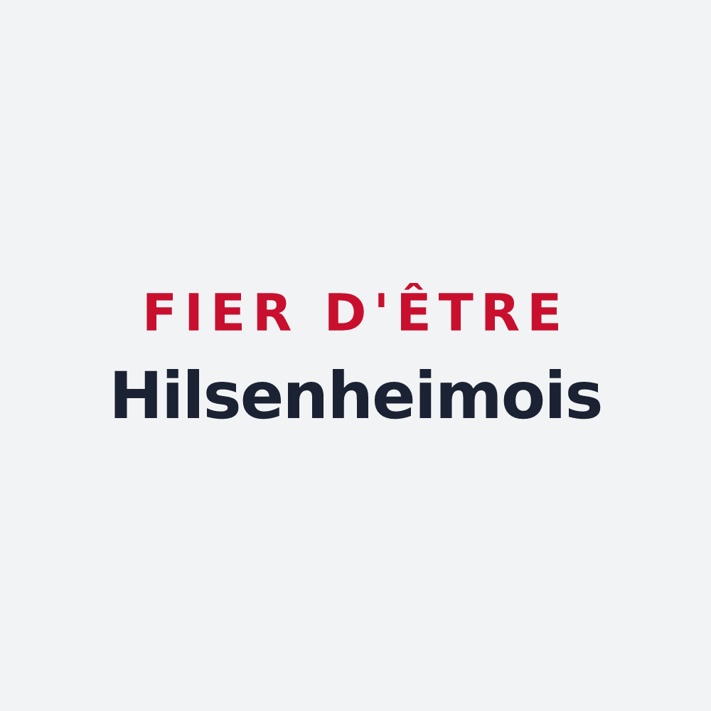 Poster « Fier d'être Hilsenheimois » — design pour Hilsenheim