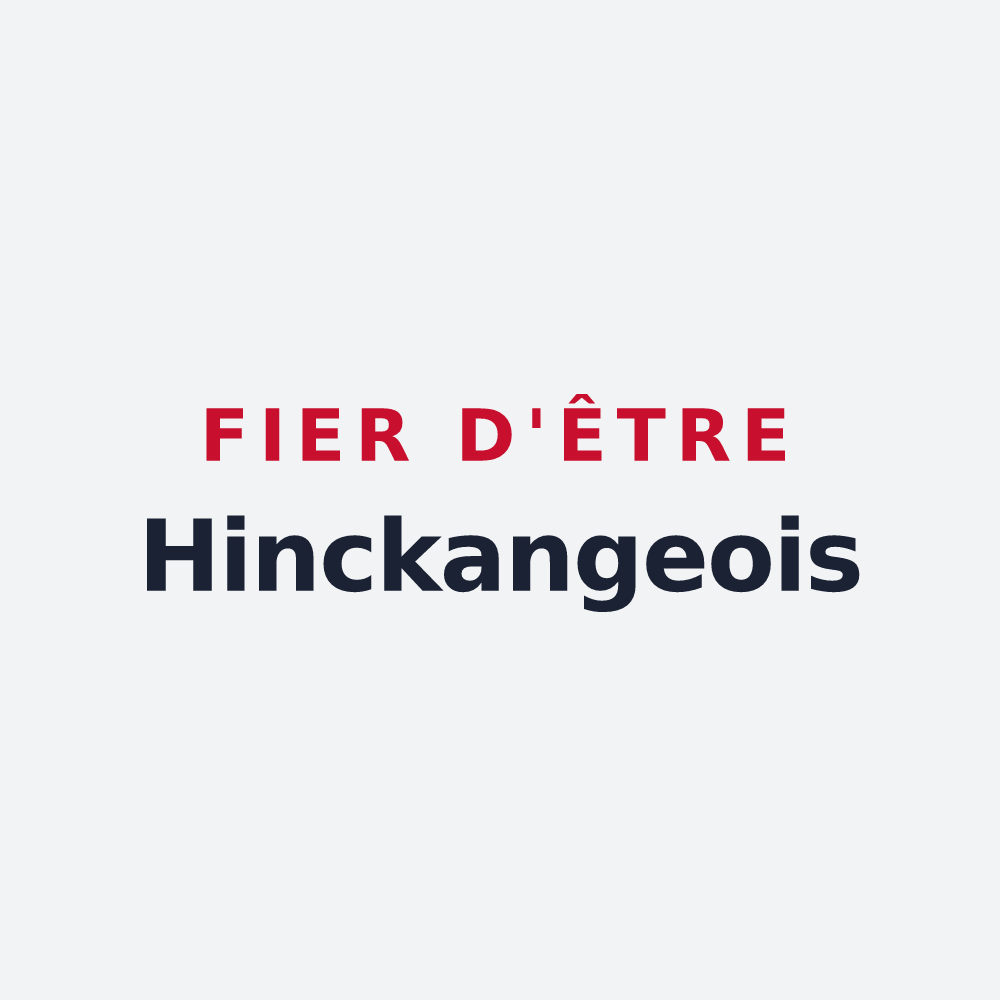 Poster « Fier d'être Hinckangeois » — design pour Hinckange