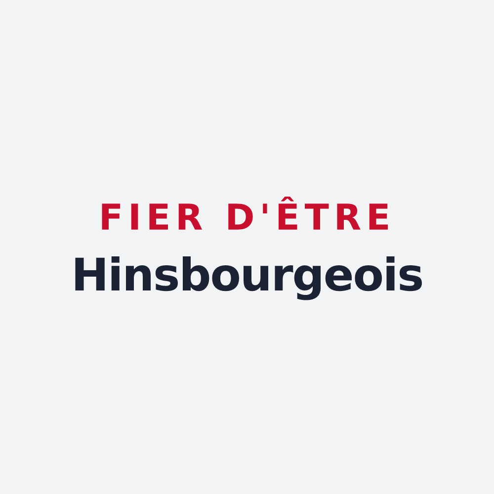 Poster « Fier d'être Hinsbourgeois » — design pour Hinsbourg