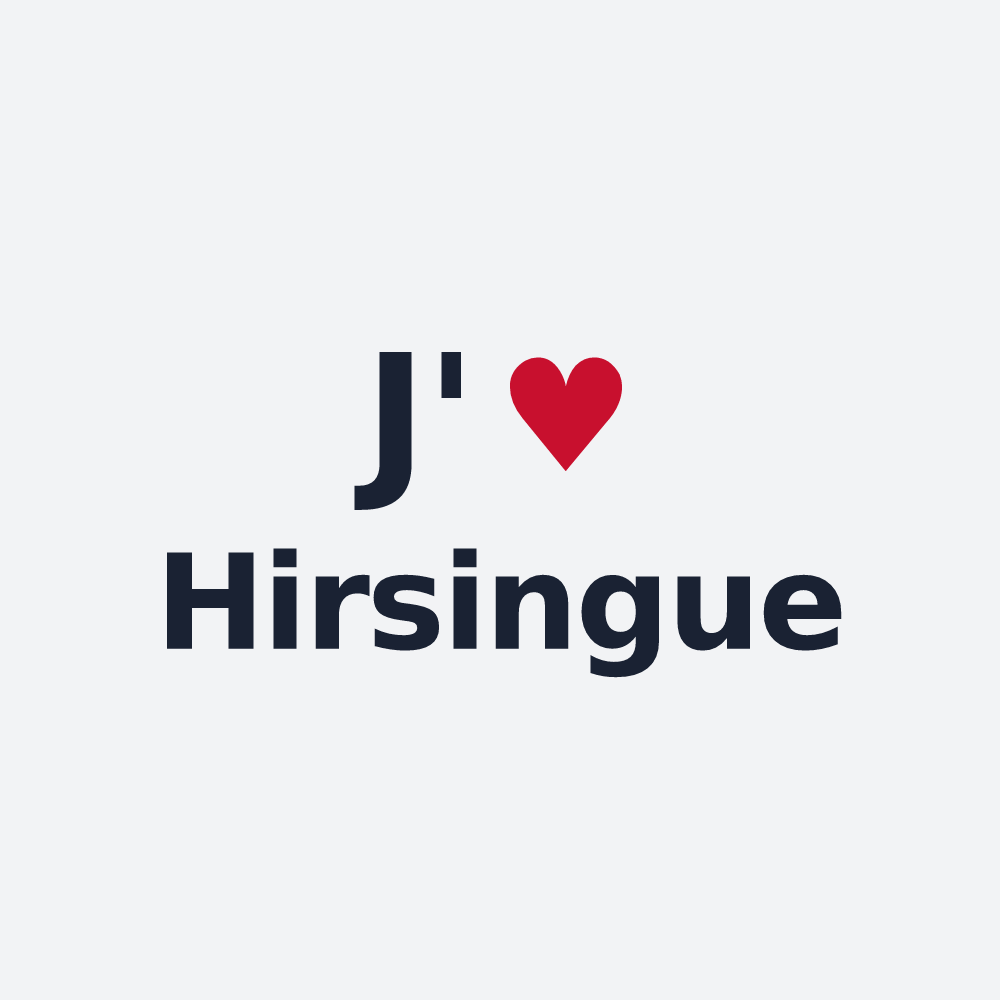 Poster personnalisé Hirsingue — design J'aime Hirsingue