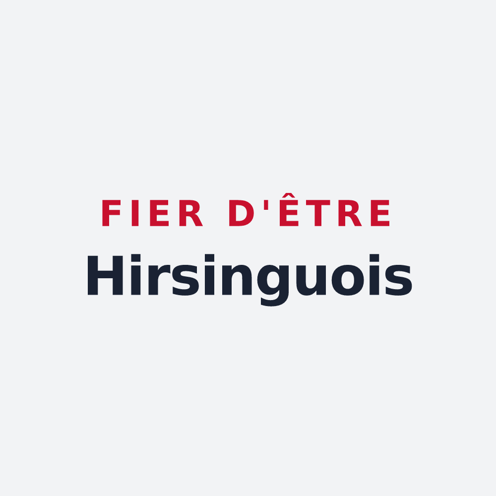 Poster « Fier d'être Hirsinguois » — design pour Hirsingue