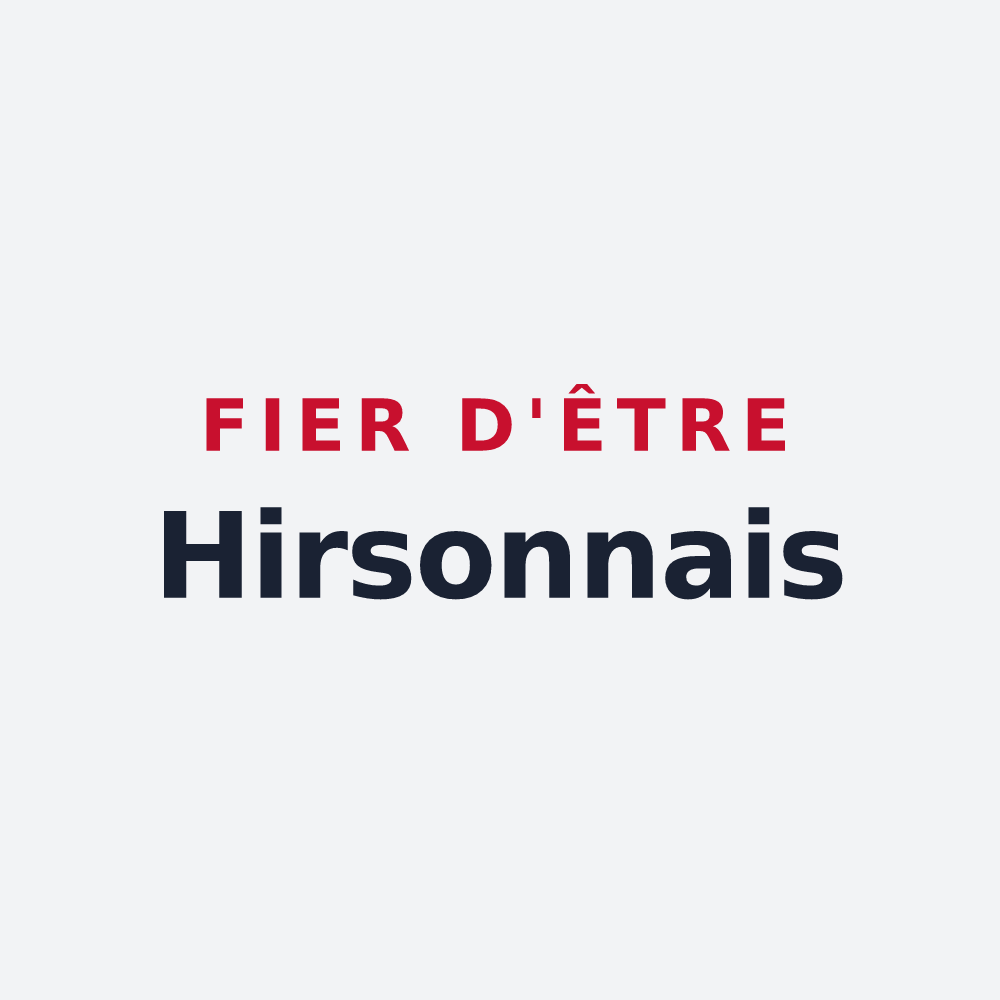 Poster « Fier d'être Hirsonnais » — design pour Hirson