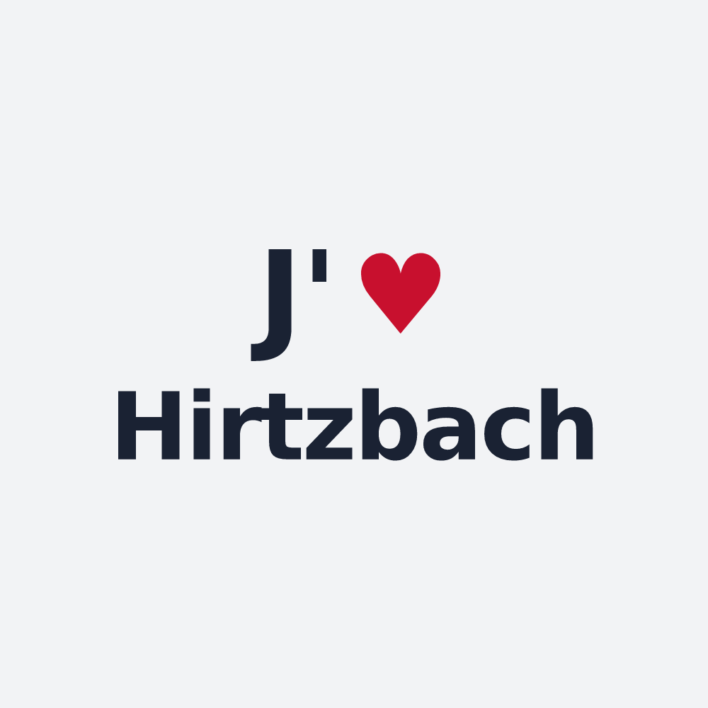 Poster personnalisé Hirtzbach — design J'aime Hirtzbach
