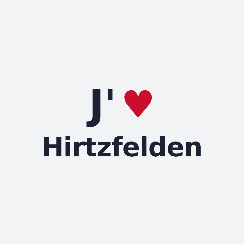 Poster personnalisé Hirtzfelden — design J'aime Hirtzfelden