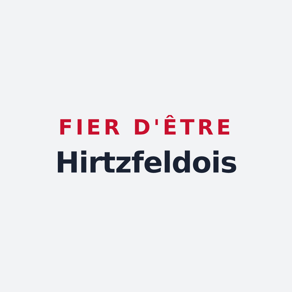 Poster « Fier d'être Hirtzfeldois » — design pour Hirtzfelden